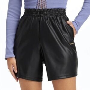 Vegan Leather Relaxed Fit Shorts by Fabletics